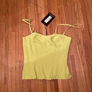 Structured Corset Top Pretty Little Thing (bright yellow)